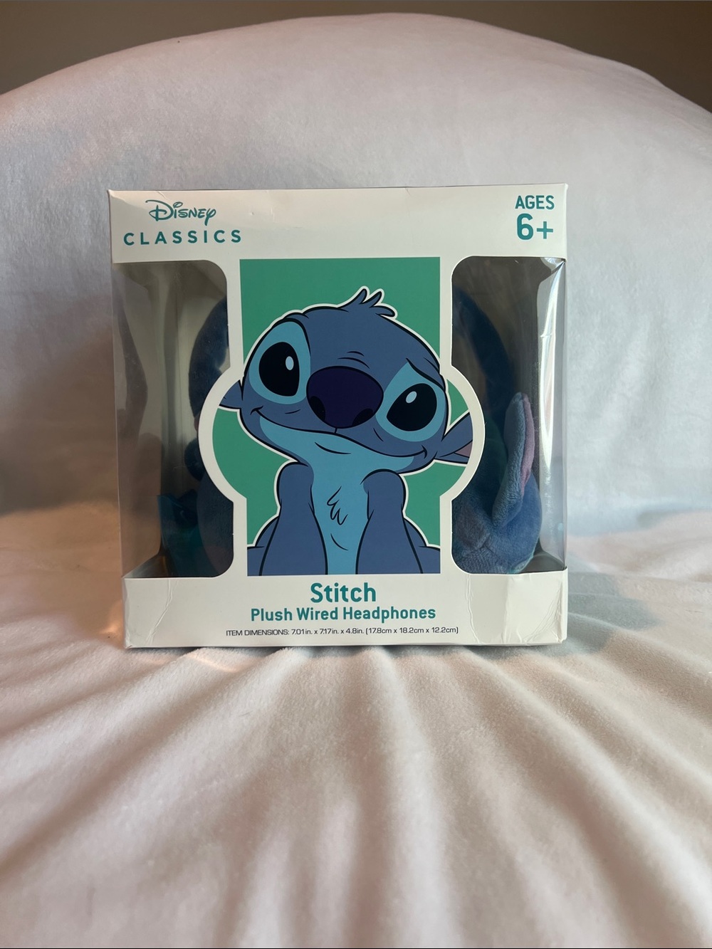 Disney Stitch Plush Wired Headphones - Blue & Purple